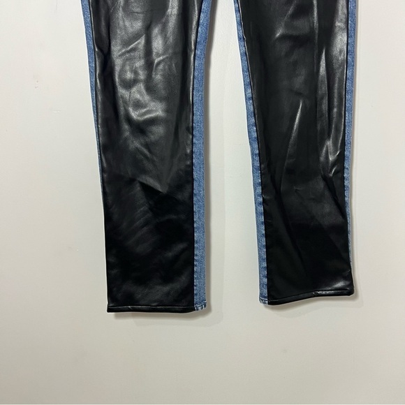 Jonathan Simkhai Jeans Leather Pants Rockstar Biker Indie Hipster Goth Punk - Picture 8 of 14